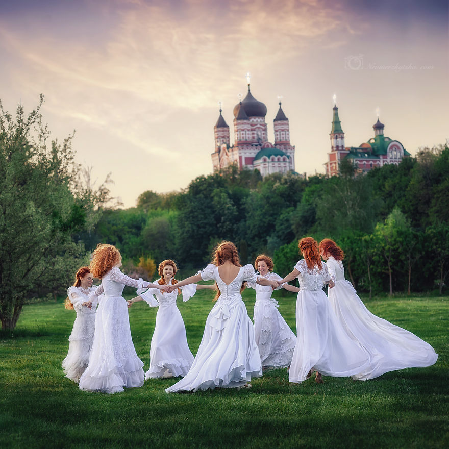 I Combined Vintage And Redheads To Recreate Paintings From The Past