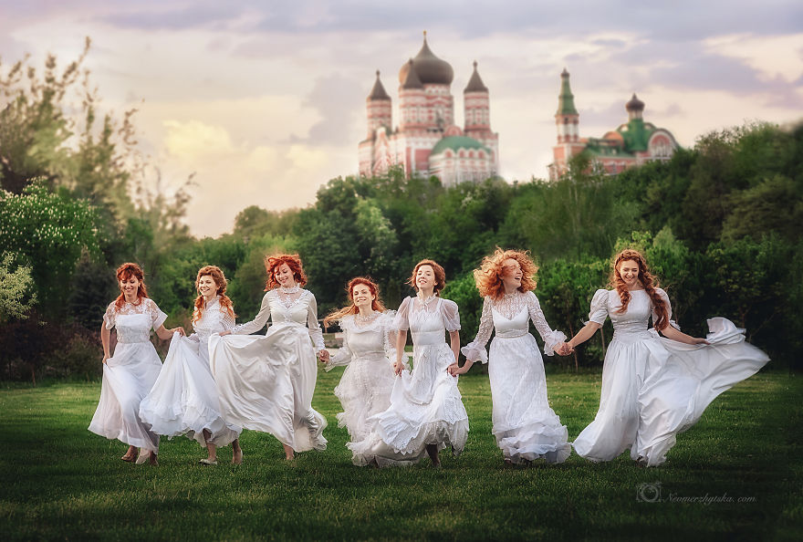 I Combined Vintage And Redheads To Recreate Paintings From The Past