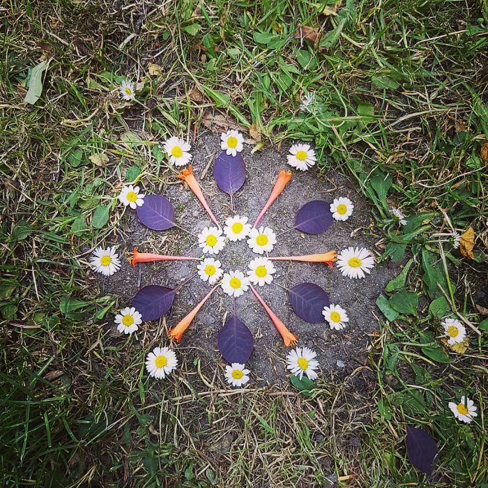 I Create Mandalas Out Of Nature Materials As A Way Of Meditation