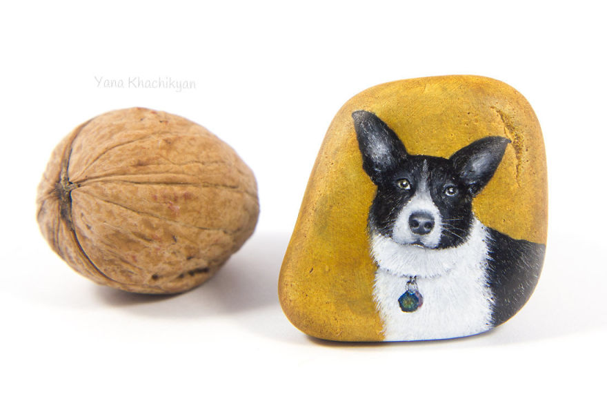 I Create Miniature Paintings On Stones And Other Surfaces