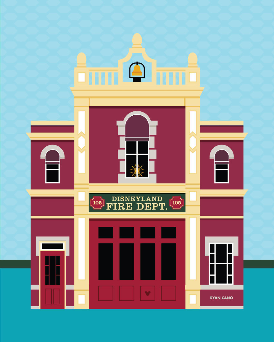 I Illustrate The Architecture And Design Of Disney Parks In Vivid Minimalism
