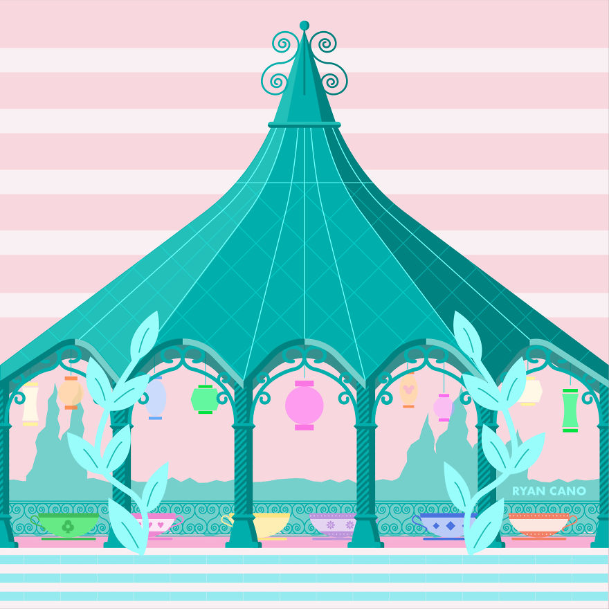 I Illustrate The Architecture And Design Of Disney Parks In Vivid Minimalism I Illustrate The Architecture And Design Of Disney Parks In Vivid Minimalism