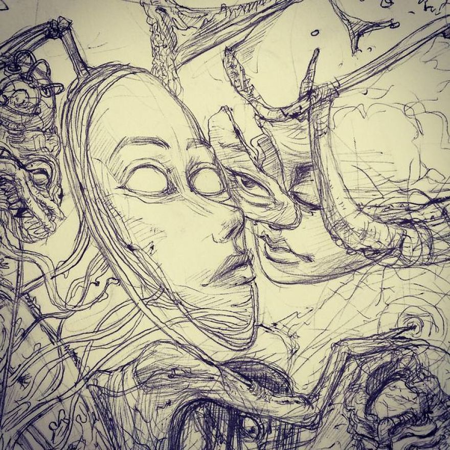 I Made Random Scribbles And Ended Up Drawing This