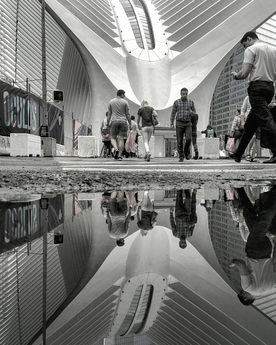 You´ve Never Seen Nyc Like This. I Caputred
the Parallel Worlds Of New York City Through Puddles