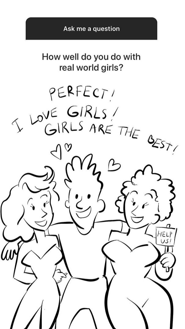 I Reply With Drawings To The New Instagram Questions Feature.