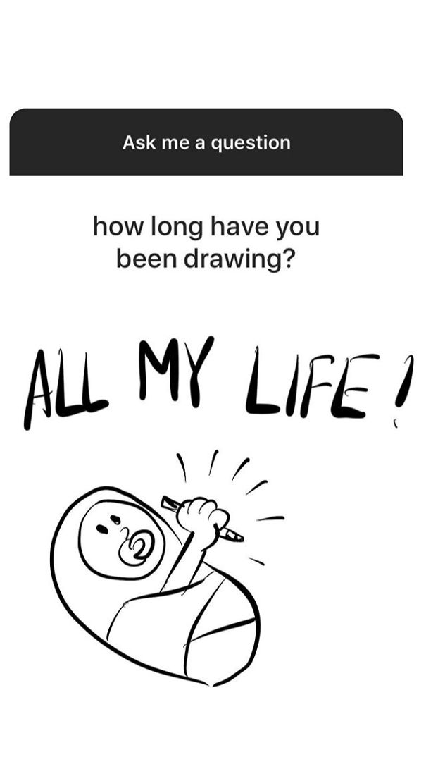 I Reply With Drawings To The New Instagram Questions Feature.