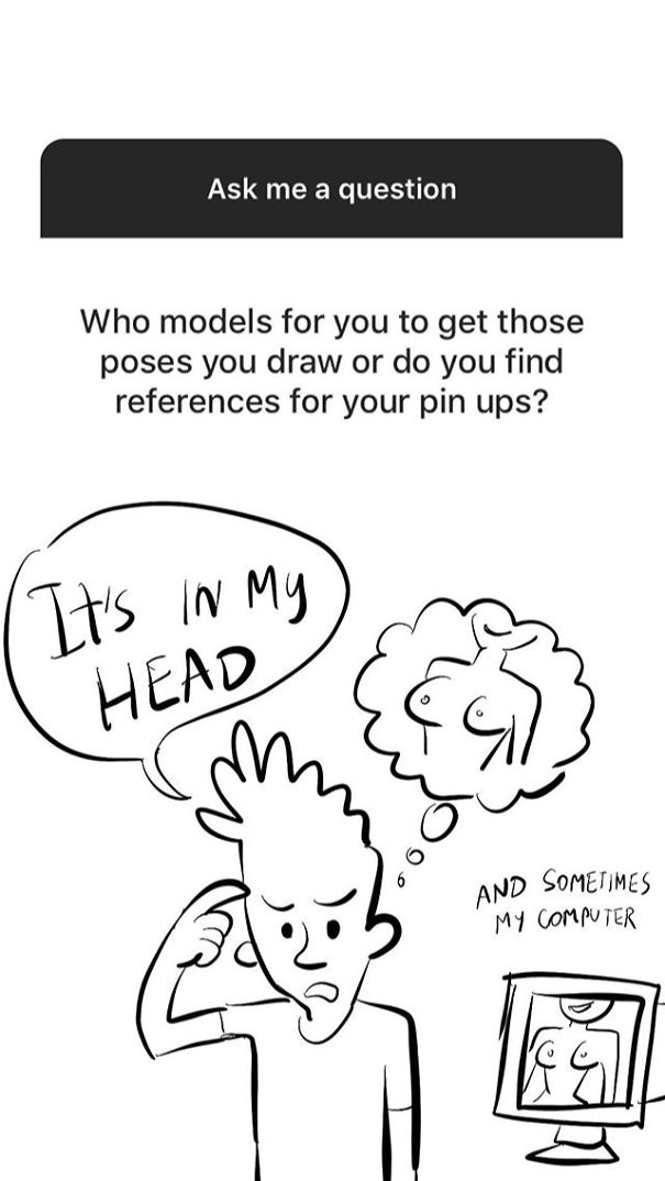 I Reply With Drawings To The New Instagram Questions Feature.