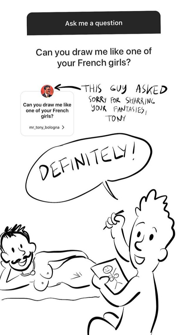 I Reply With Drawings To The New Instagram Questions Feature.