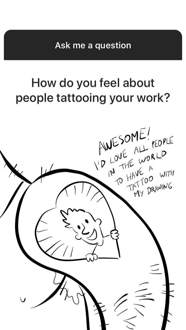 I Reply With Drawings To The New Instagram Questions Feature.