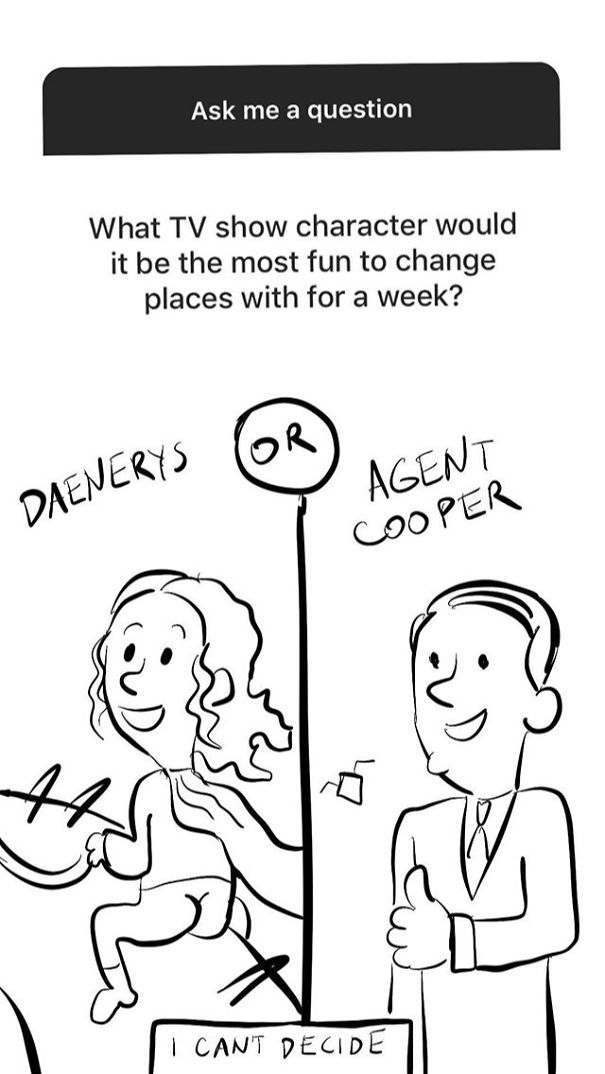 I Reply With Drawings To The New Instagram Questions Feature.