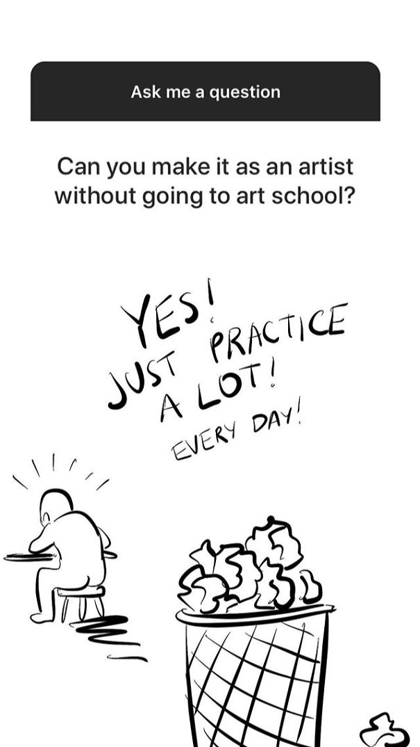 I Reply With Drawings To The New Instagram Questions Feature.