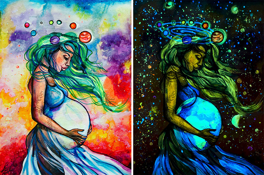Glow-In-The-Dark-Paintings-Vivien-Szaniszlo