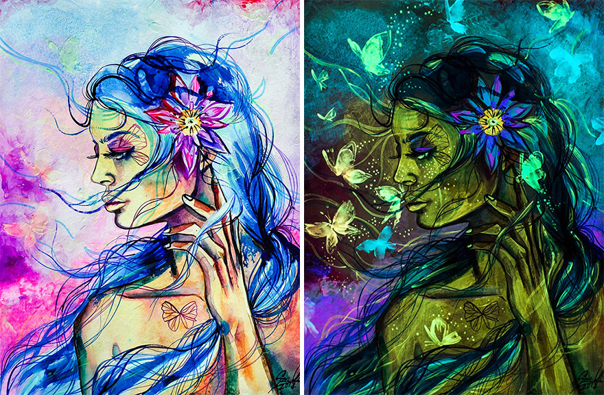Glow-In-The-Dark-Paintings-Vivien-Szaniszlo