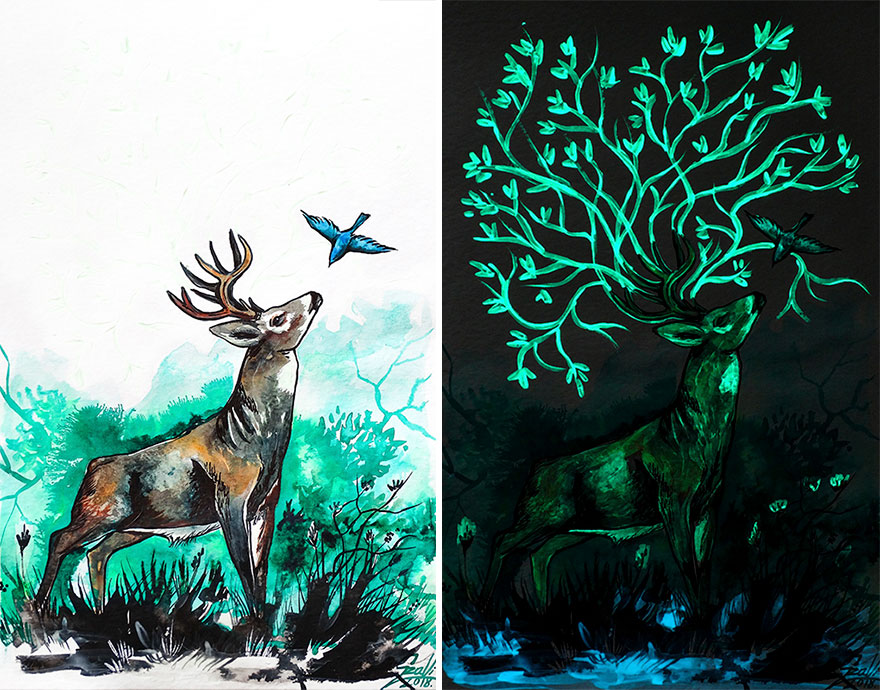 Glow-In-The-Dark-Paintings-Vivien-Szaniszlo