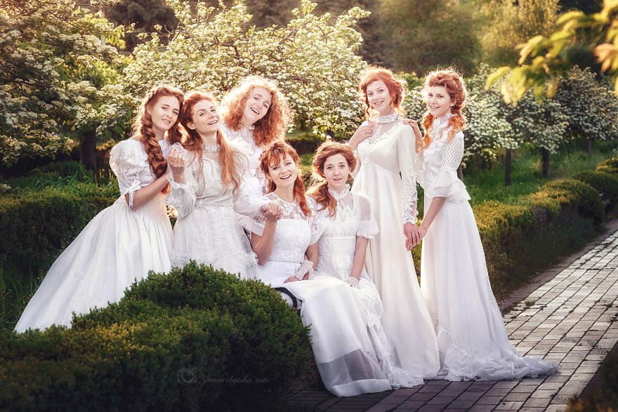 I Combined Vintage And Redheads To Recreate Paintings From The Past