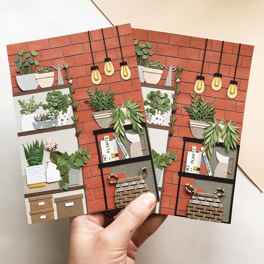 Russian Artist Creates Intricate Paper Plants Without Using Scissors Russian Artist Creates Intricate Paper Plants Without Using Scissors