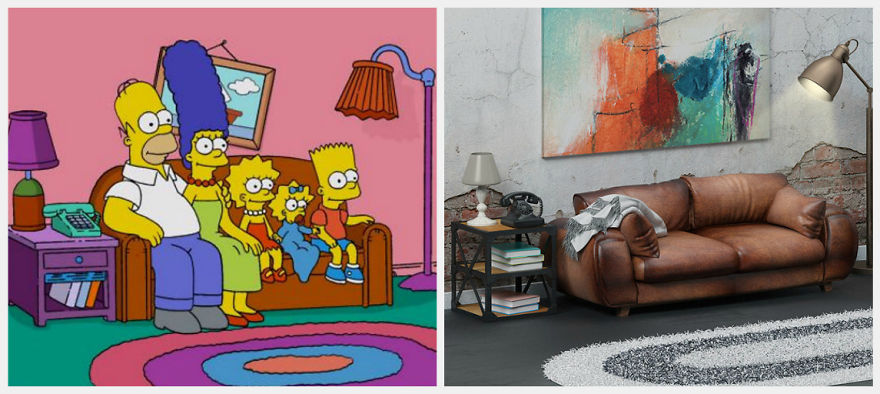 Here’s How The Simpsons Living Room Might Look If They Changed The Style Here’s How The Simpsons Living Room Might Look If They Changed The Style