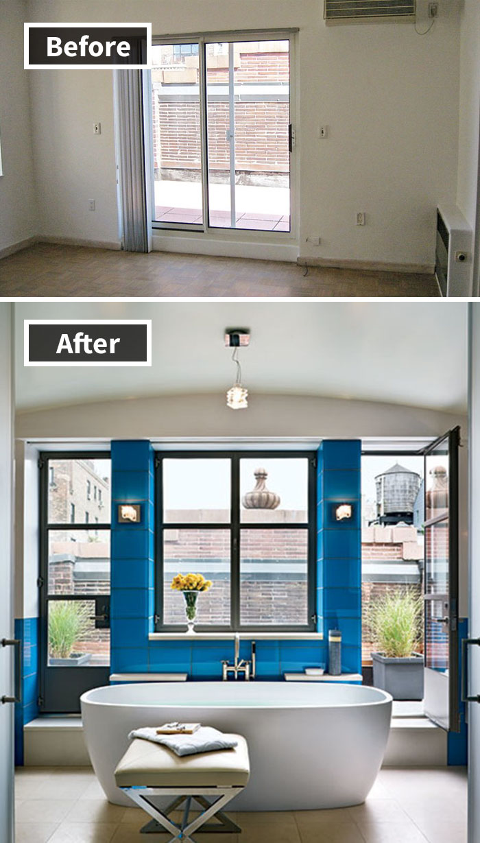 The Bathroom Of A Manhattan Apartment