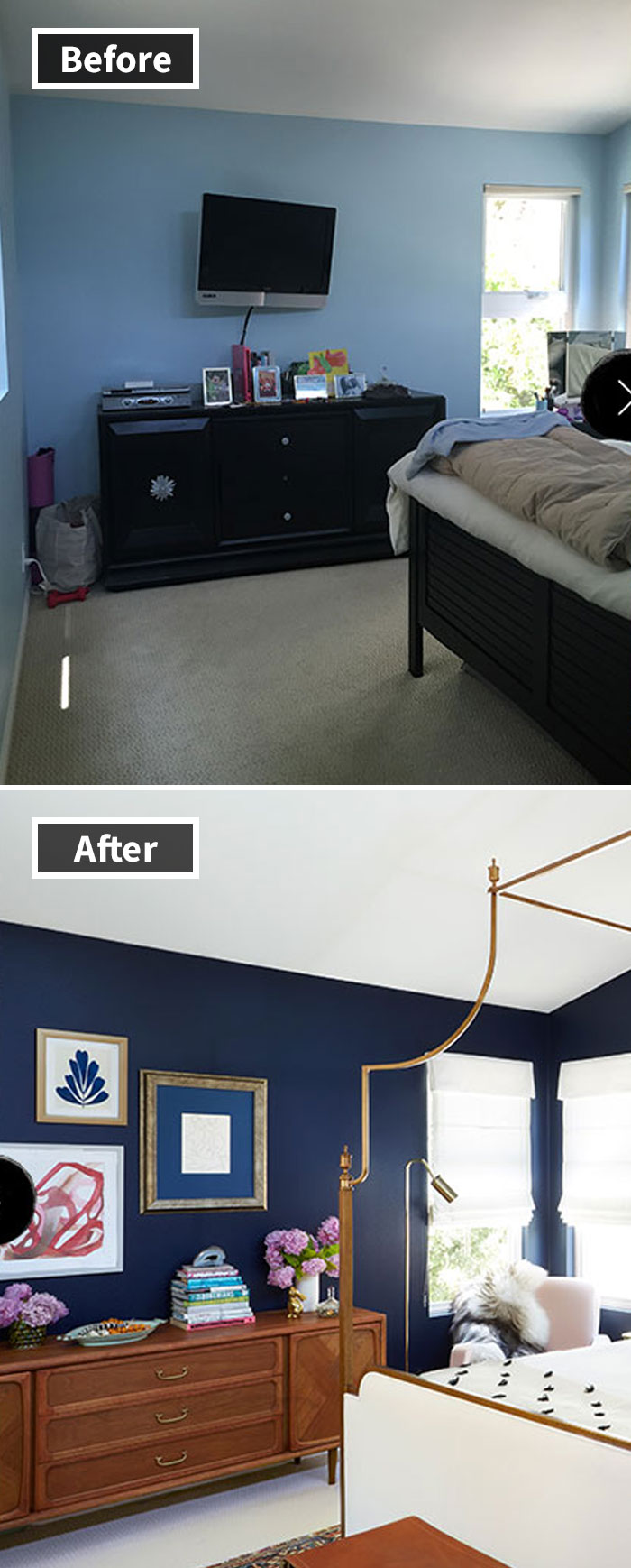 A Dated Bedroom Becomes A Modern Retreat For Family