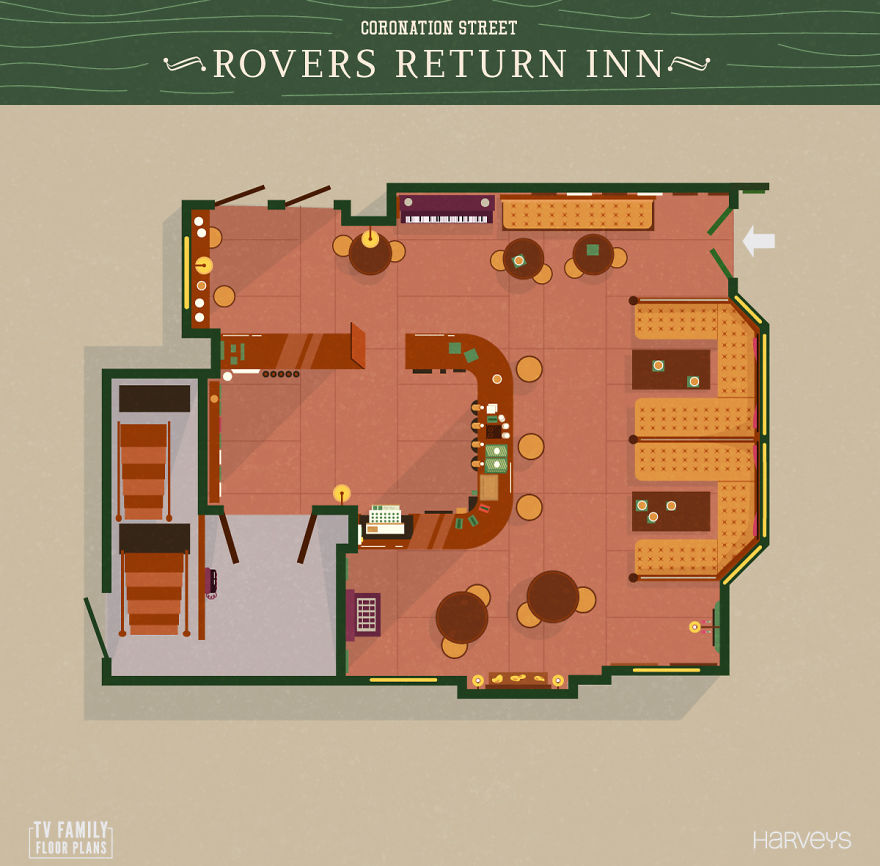 Seven Iconic Floor Plans From Famous Tv Shows Seven Iconic Floor Plans From Famous Tv Shows