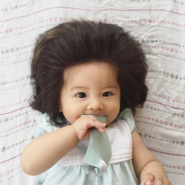 This Girl Is Only Six Months Old, But Her Hair Is So Amazing It Gained Her 70,000 Instagram Followers This Girl Is Only Six Months Old, But Her Hair Is So Amazing It Gained Her 70,000 Instagram Followers
