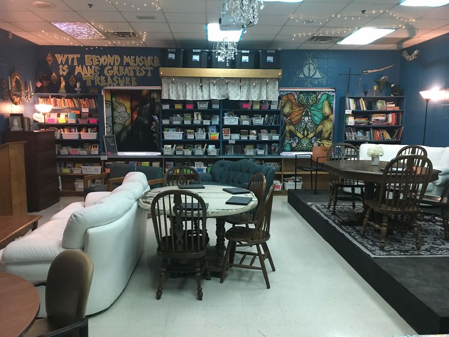 My Coworker And I Turned Boring School Hallways Into Hogwarts My Coworker And I Turned Boring School Hallways Into Hogwarts