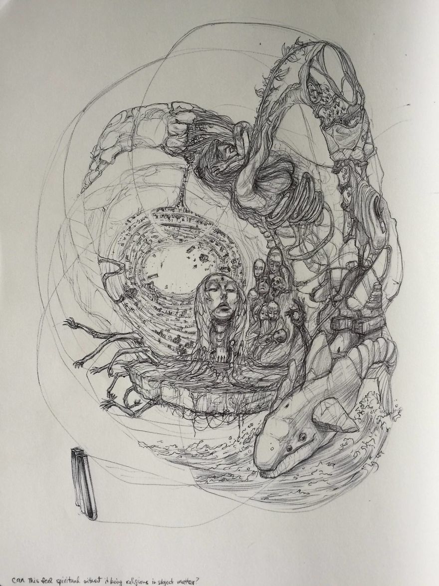 How This Drawing Turned From A Random Scribble To This