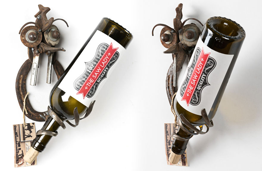 I Use Rusty Objects To Make A Brood Of "Wine Chicks" I Use Rusty Objects To Make A Brood Of "Wine Chicks"