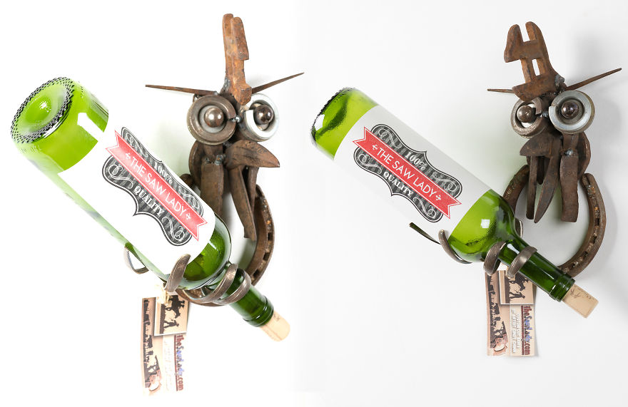 I Use Rusty Objects To Make A Brood Of "Wine Chicks" I Use Rusty Objects To Make A Brood Of "Wine Chicks"