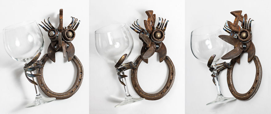 I Use Rusty Objects To Make A Brood Of "Wine Chicks" I Use Rusty Objects To Make A Brood Of "Wine Chicks"