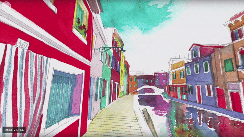 You Can Go Inside My Watercolor Painting Of Burano In Our 360⁰ Vr Animation You Can Go Inside My Watercolor Painting Of Burano In Our 360⁰ Vr Animation