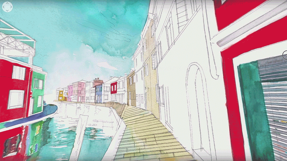 You Can Go Inside My Watercolor Painting Of Burano In Our 360⁰ Vr Animation You Can Go Inside My Watercolor Painting Of Burano In Our 360⁰ Vr Animation