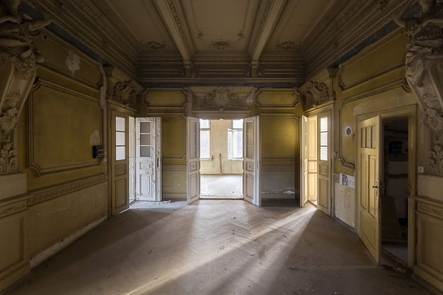 Plaster In An Abandoned Villa