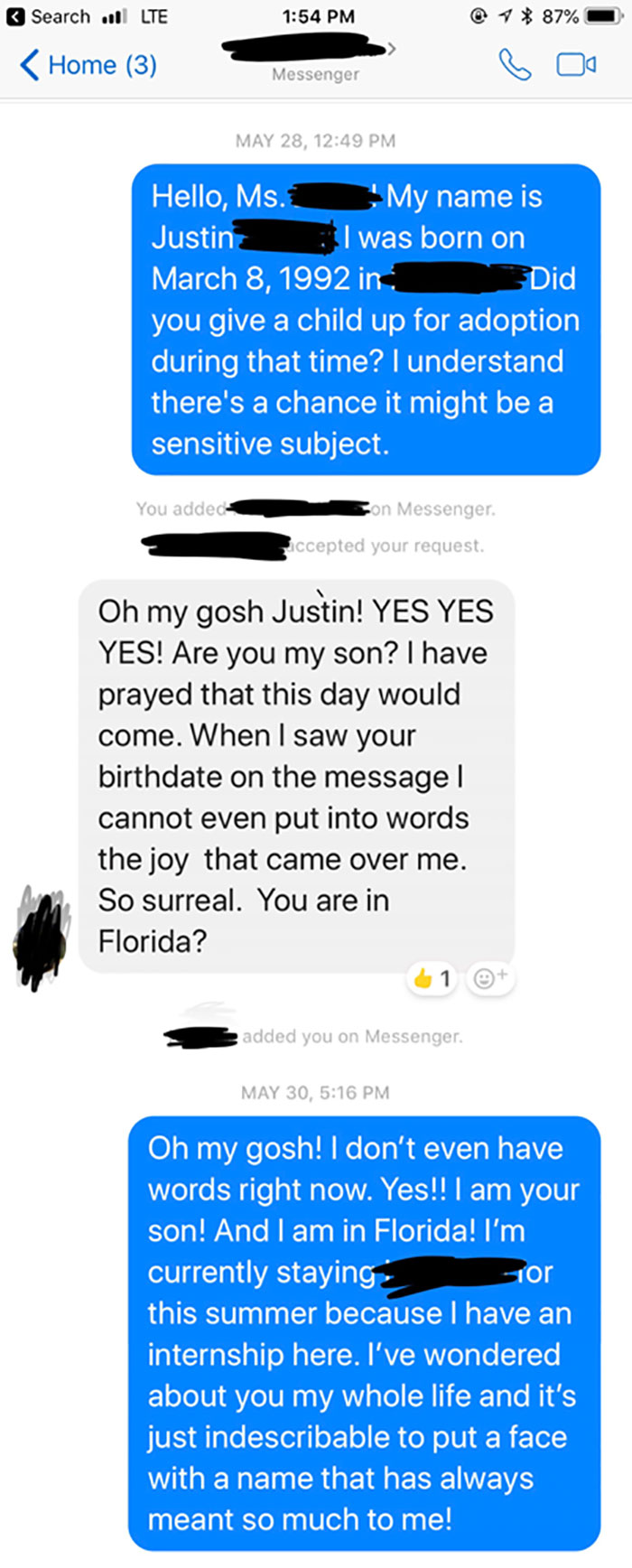 This 26 Y.O Guy Messages His Mother Who Put Him Up For Adoption And Her Response Is Unexpected This 26 Y.O Guy Messages His Mother Who Put Him Up For Adoption And Her Response Is Unexpected