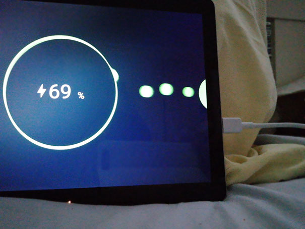 The Charging "Icon" Doesn't Line Up With The Charging Port
