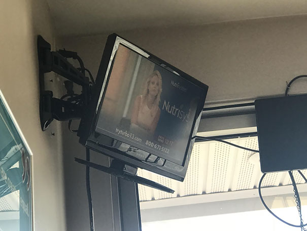 The Stand On This Wall-Mounted TV