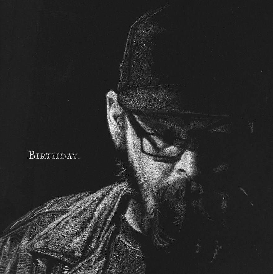 I've Drawn Hundreds Of Portraits Of My Friends For Their Birthdays I've Drawn Hundreds Of Portraits Of My Friends For Their Birthdays