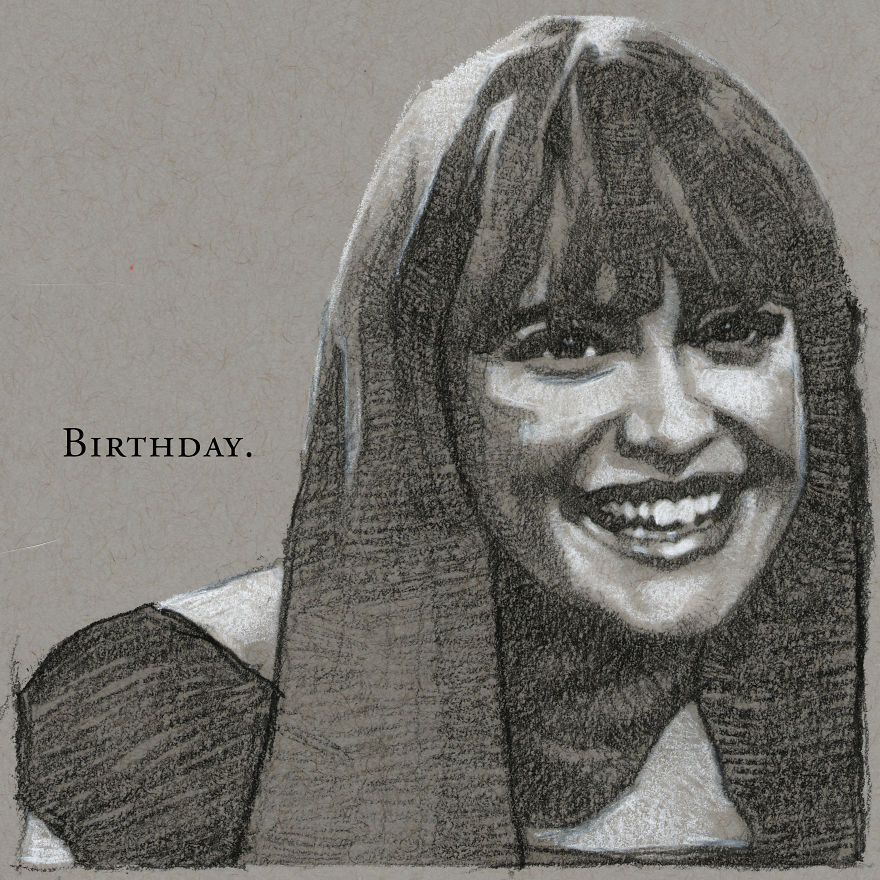 I've Drawn Hundreds Of Portraits Of My Friends For Their Birthdays I've Drawn Hundreds Of Portraits Of My Friends For Their Birthdays