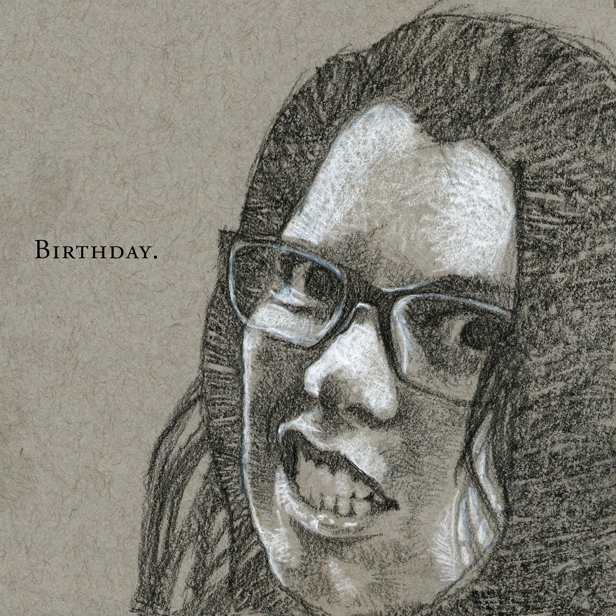 I've Drawn Hundreds Of Portraits Of My Friends For Their Birthdays I've Drawn Hundreds Of Portraits Of My Friends For Their Birthdays