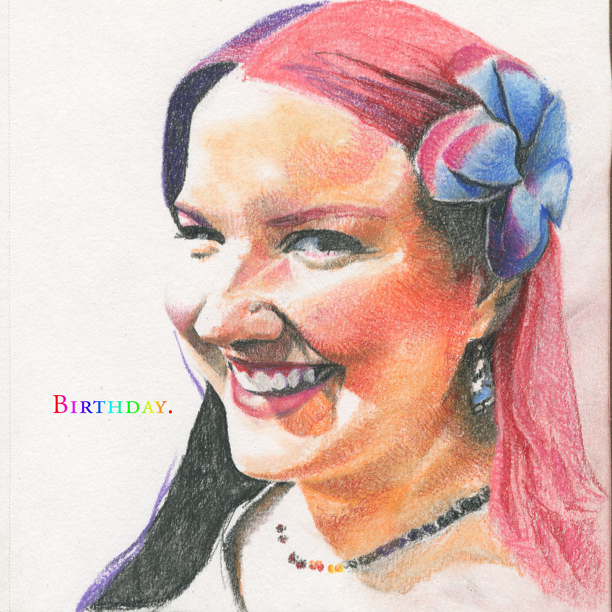 I've Drawn Hundreds Of Portraits Of My Friends For Their Birthdays I've Drawn Hundreds Of Portraits Of My Friends For Their Birthdays