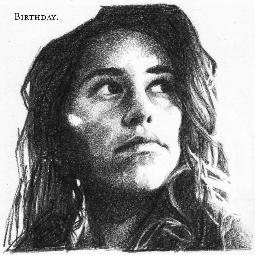 I've Drawn Hundreds Of Portraits Of My Friends For Their Birthdays I've Drawn Hundreds Of Portraits Of My Friends For Their Birthdays