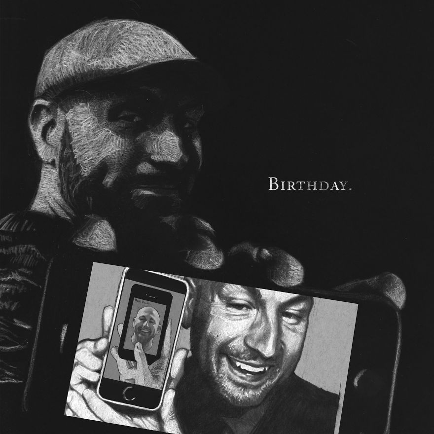 I've Drawn Hundreds Of Portraits Of My Friends For Their Birthdays