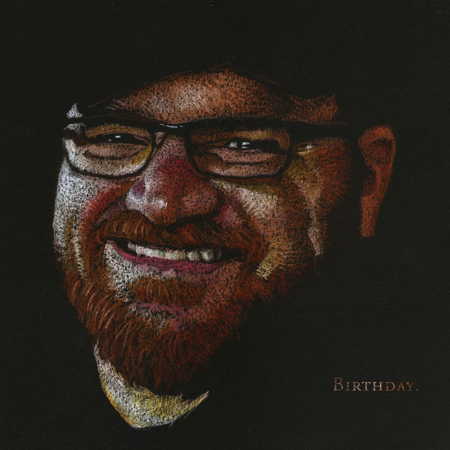I've Drawn Hundreds Of Portraits Of My Friends For Their Birthdays