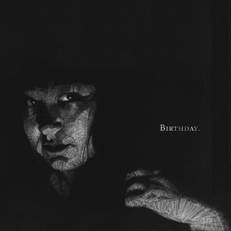 I've Drawn Hundreds Of Portraits Of My Friends For Their Birthdays I've Drawn Hundreds Of Portraits Of My Friends For Their Birthdays