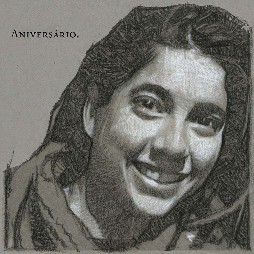 I've Drawn Hundreds Of Portraits Of My Friends For Their Birthdays I've Drawn Hundreds Of Portraits Of My Friends For Their Birthdays