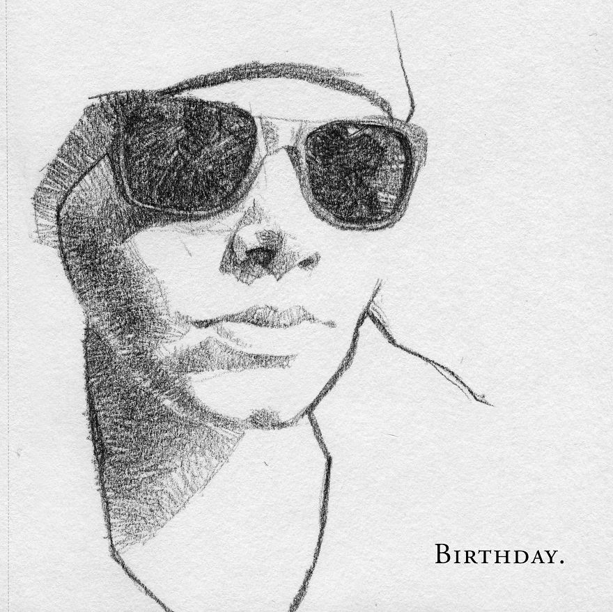 I've Drawn Hundreds Of Portraits Of My Friends For Their Birthdays I've Drawn Hundreds Of Portraits Of My Friends For Their Birthdays