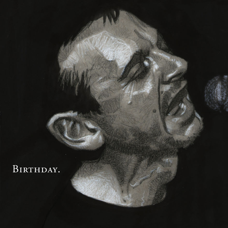 I've Drawn Hundreds Of Portraits Of My Friends For Their Birthdays
