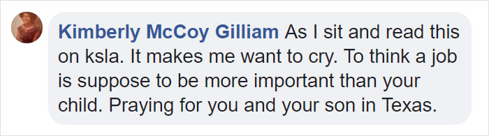 Woman Texts Manager She Can't Make It To Work Cause Her Son Is On Life Support, Her Response Gets Her Fired Woman Texts Manager She Can't Make It To Work Cause Her Son Is On Life Support, Her Response Gets Her Fired