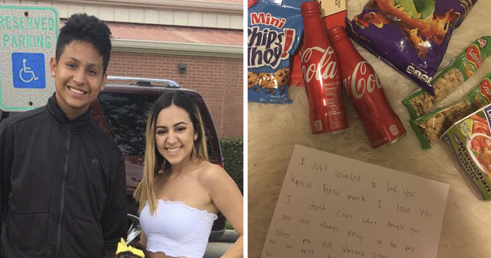 «Mi hermanito descubrió que solo soy medio hermana suya, y vi esto al volver a casa… estoy llorando»