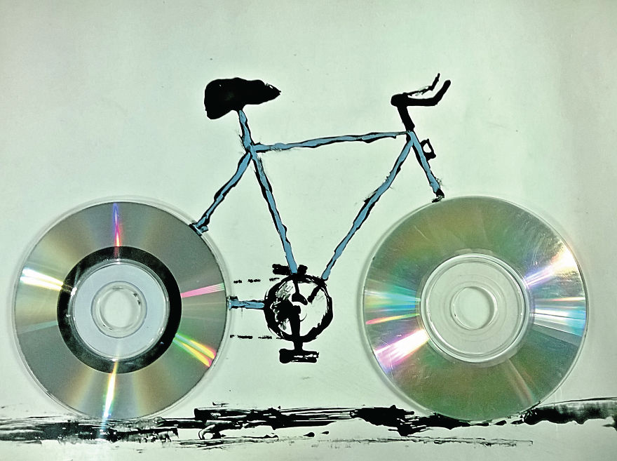 Lazy Art: I Look For Objects Lying Around To Complete My Illustrations